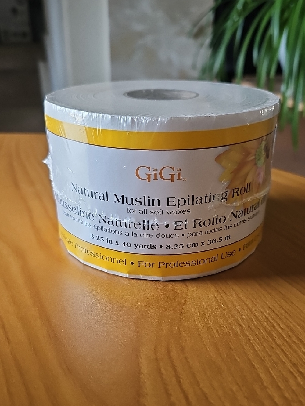 Natural Muslin Epilating Roll - White